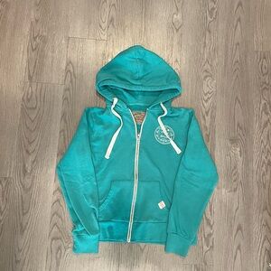 Dutch Bros Teal Zip Up